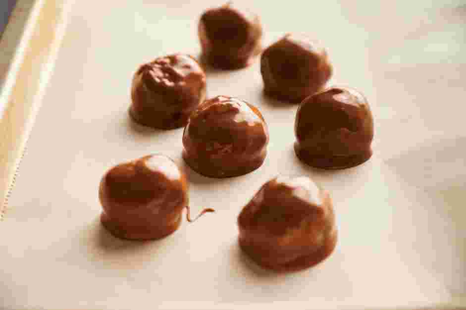 Marzipan Chocolate Recipe: Let rest until the chocolate coating hardens, about 2 minutes.