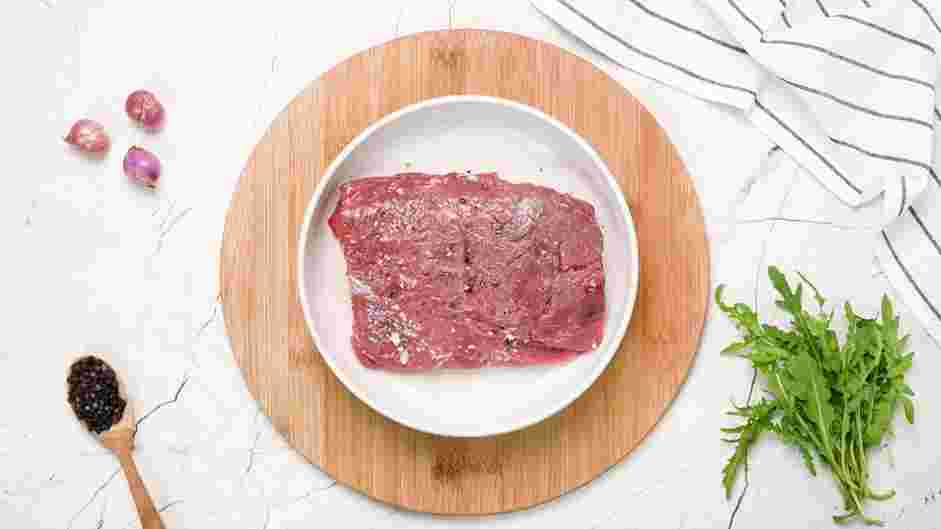 Beef Carpaccio Recipe: Trim the beef tenderloin of silverskin.