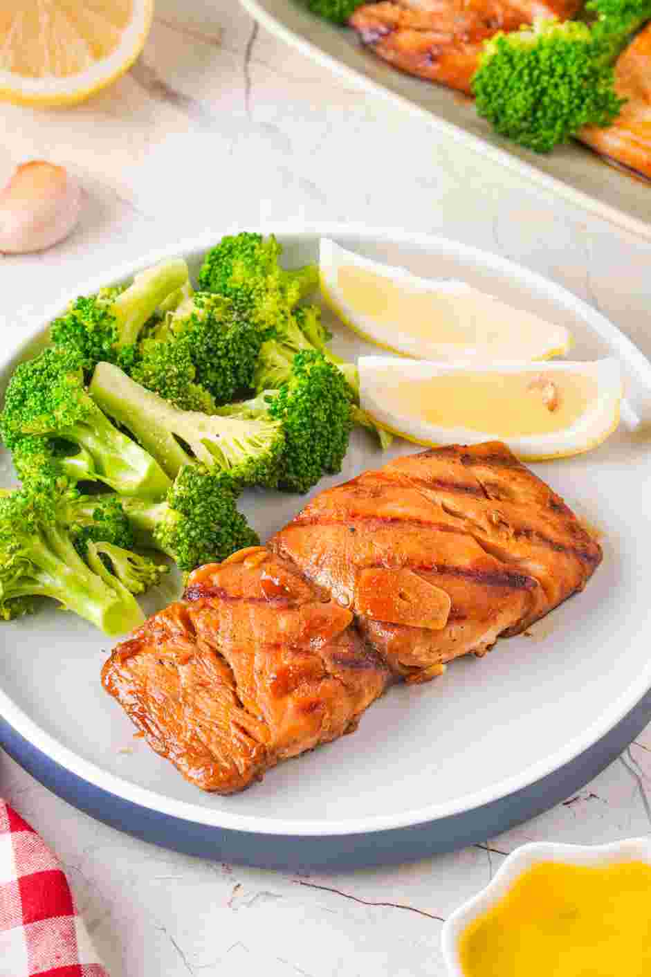 Grilled Mahi Mahi Recipe: Serve with your favorite sauce, lemon wedges and fresh vegetables.