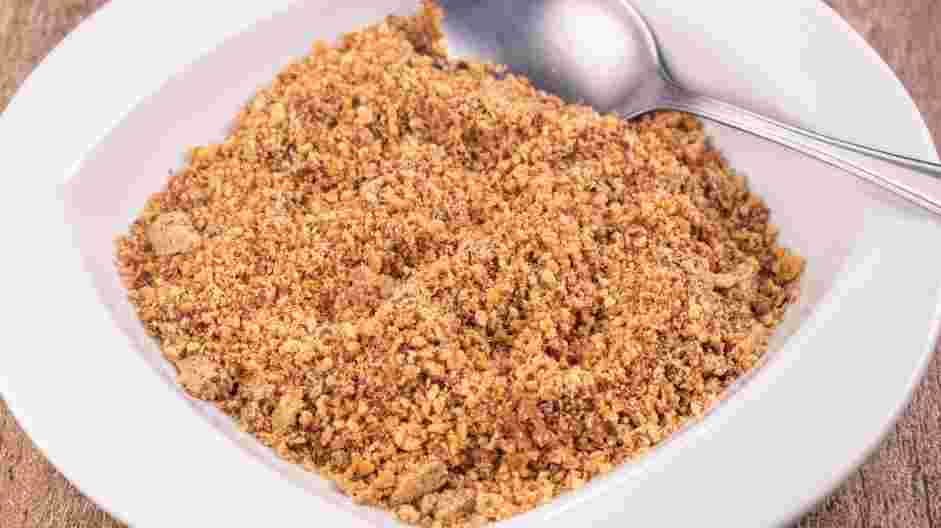 Pecan Crusted Chicken Recipe: Transfer the pecans into a bowl and add the cornstarch, garlic powder, sweet paprika, black pepper and salt.