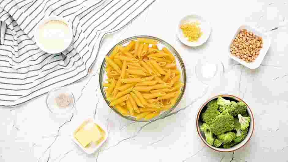 Broccoli Pasta Recipe: Measure and prep all ingredients.