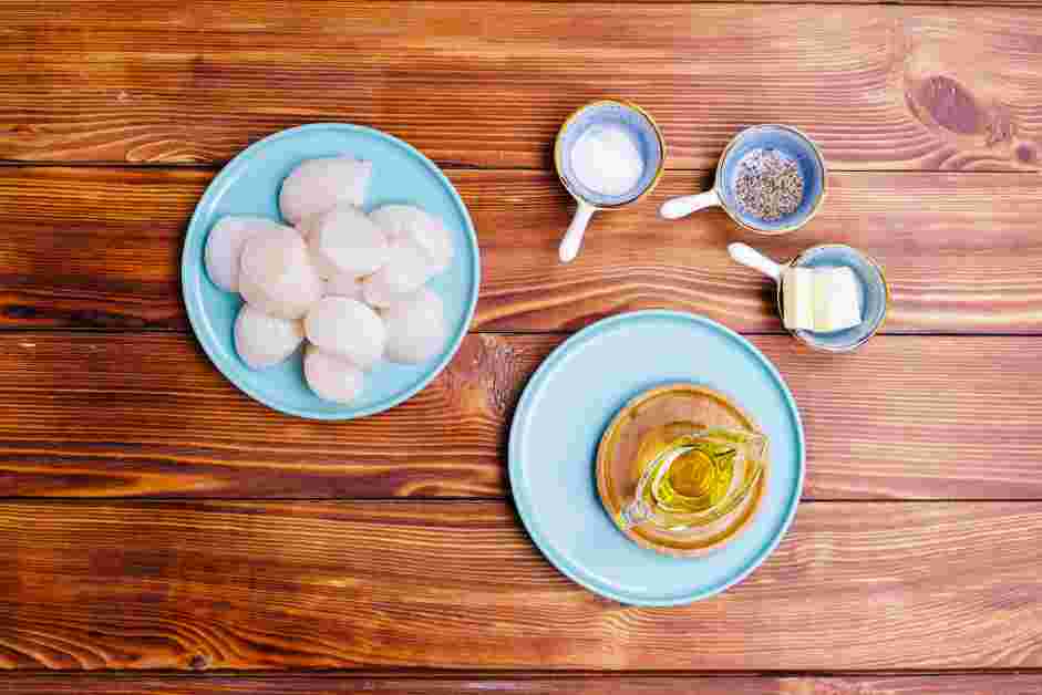How to Cook Scallops Step 1: Measure and prep your ingredients.