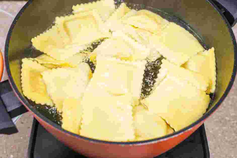 Butternut Squash Ravioli Sauce Recipe: Prepare the butternut squash ravioli.