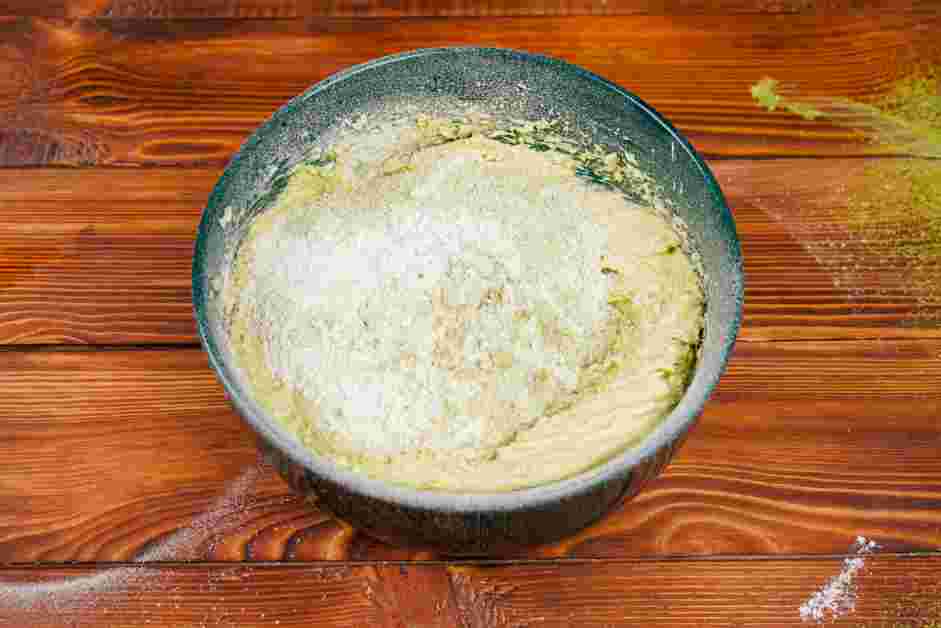 Matcha Cookies Recipe: Add the remaining flour mixture and mix on low until the dough comes together.