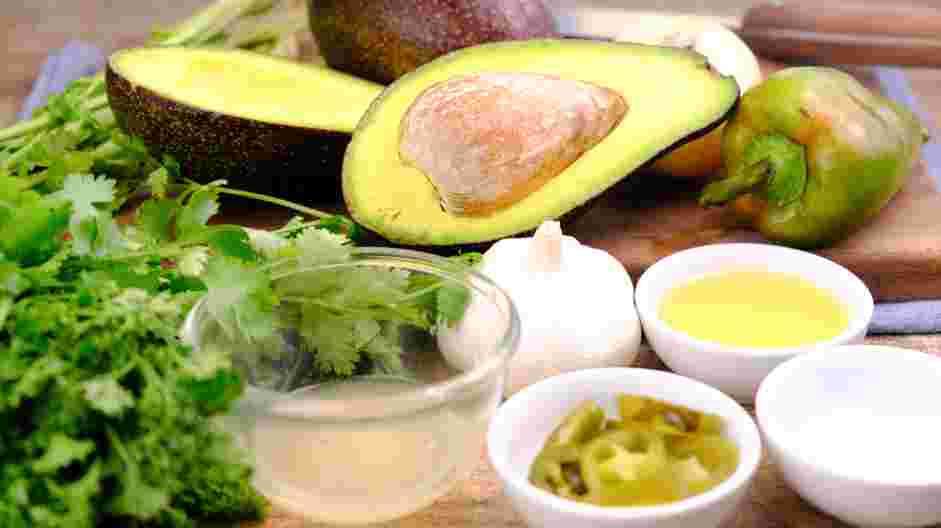 Guasacaca Recipe: Measure and prep all ingredients.