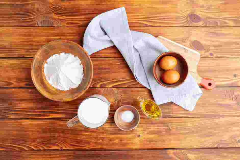 How to Make Crepes Step 1: Measure and prep all ingredients.