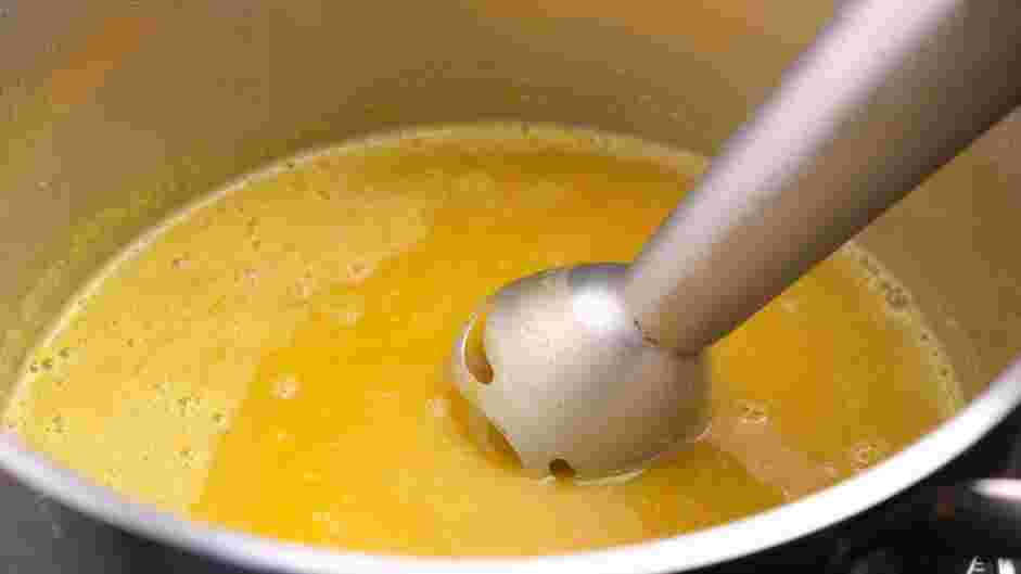 Pumpkin Curry Soup Recipe: Use an immersion or conventional blender to puree the soup.