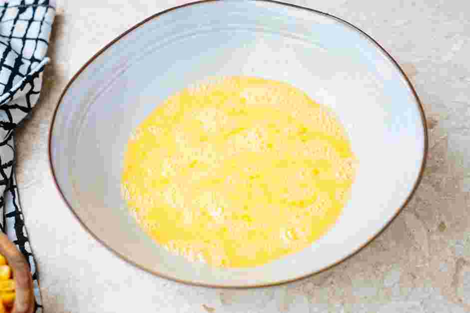 Corn Pudding Recipe: Prepare the wet ingredients.