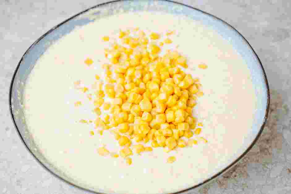 Corn Pudding Recipe: Fold in the corn kernels.