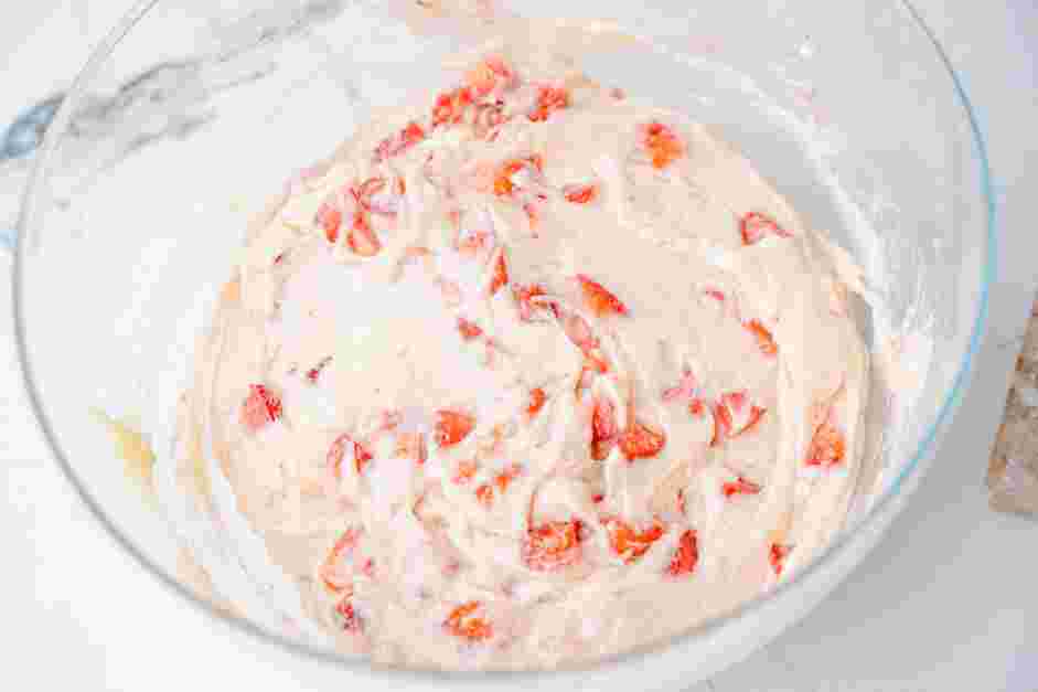 Strawberry Muffins Recipe: Fold in 1½ cups of the chopped strawberries.