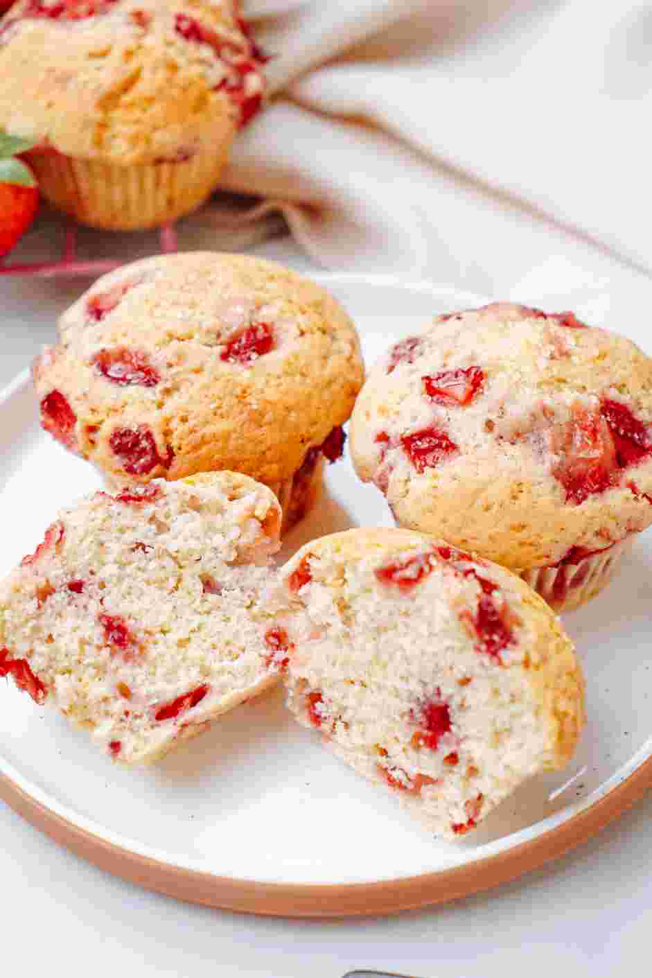 Strawberry Muffins Recipe: Serve and enjoy!