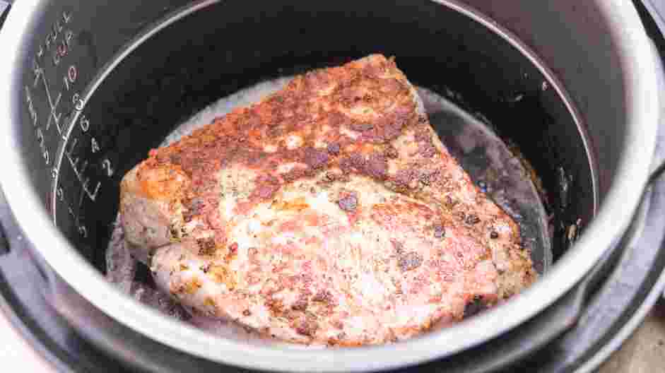 Instant Pot Pork Roast Recipe: Set the Instant Pot to the saut&eacute;.