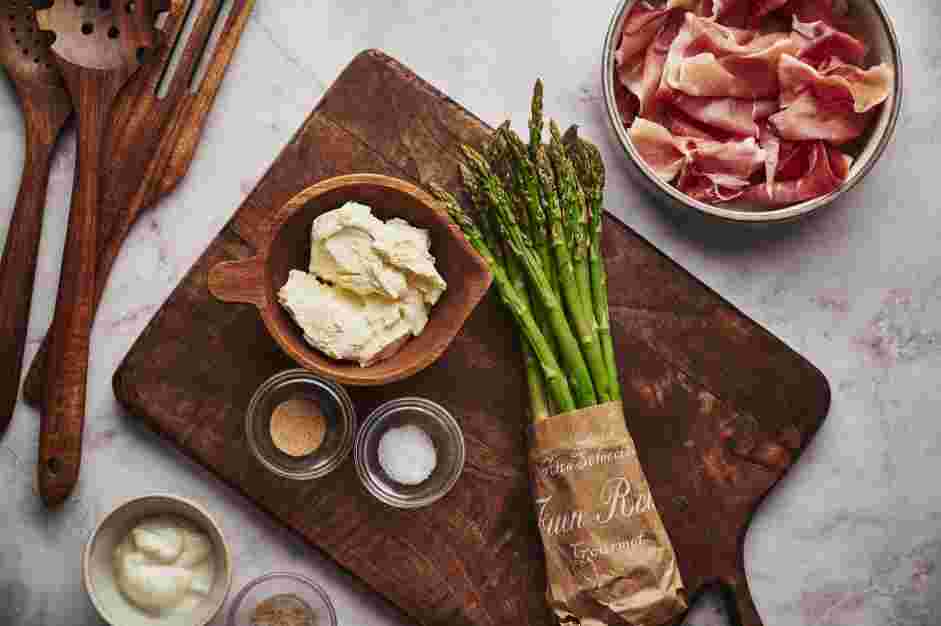 Asparagus Wrapped in Prosciutto Recipe: Measure and prep all ingredients.