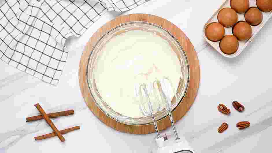 Gluten Free Cheesecake Recipe: Preheat the oven to 325°F.