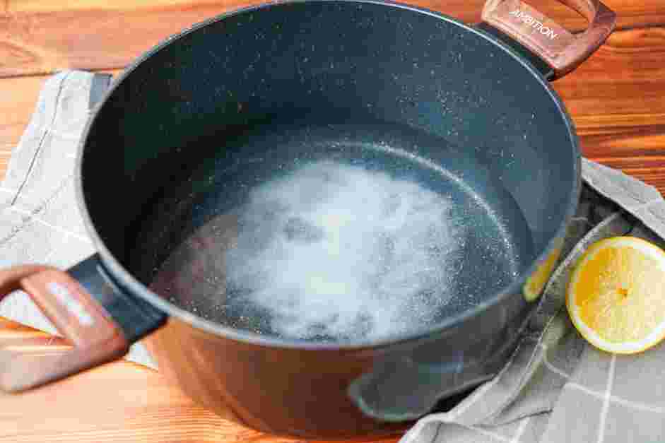 How to Cook Artichokes Step 3: Fill the pot with just enough water to touch the bottom of the basket.