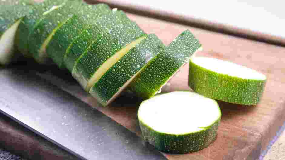 Roasted Zucchini Recipe: Preheat the oven to 400&deg;F.