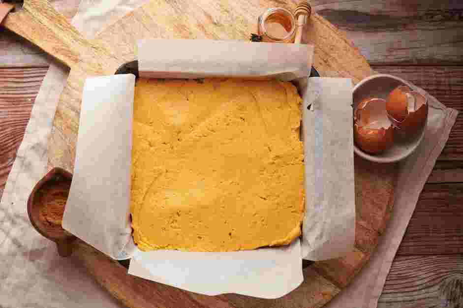 Sweet Potato Cornbread Recipe: Transfer the batter to the prepared baking pan.