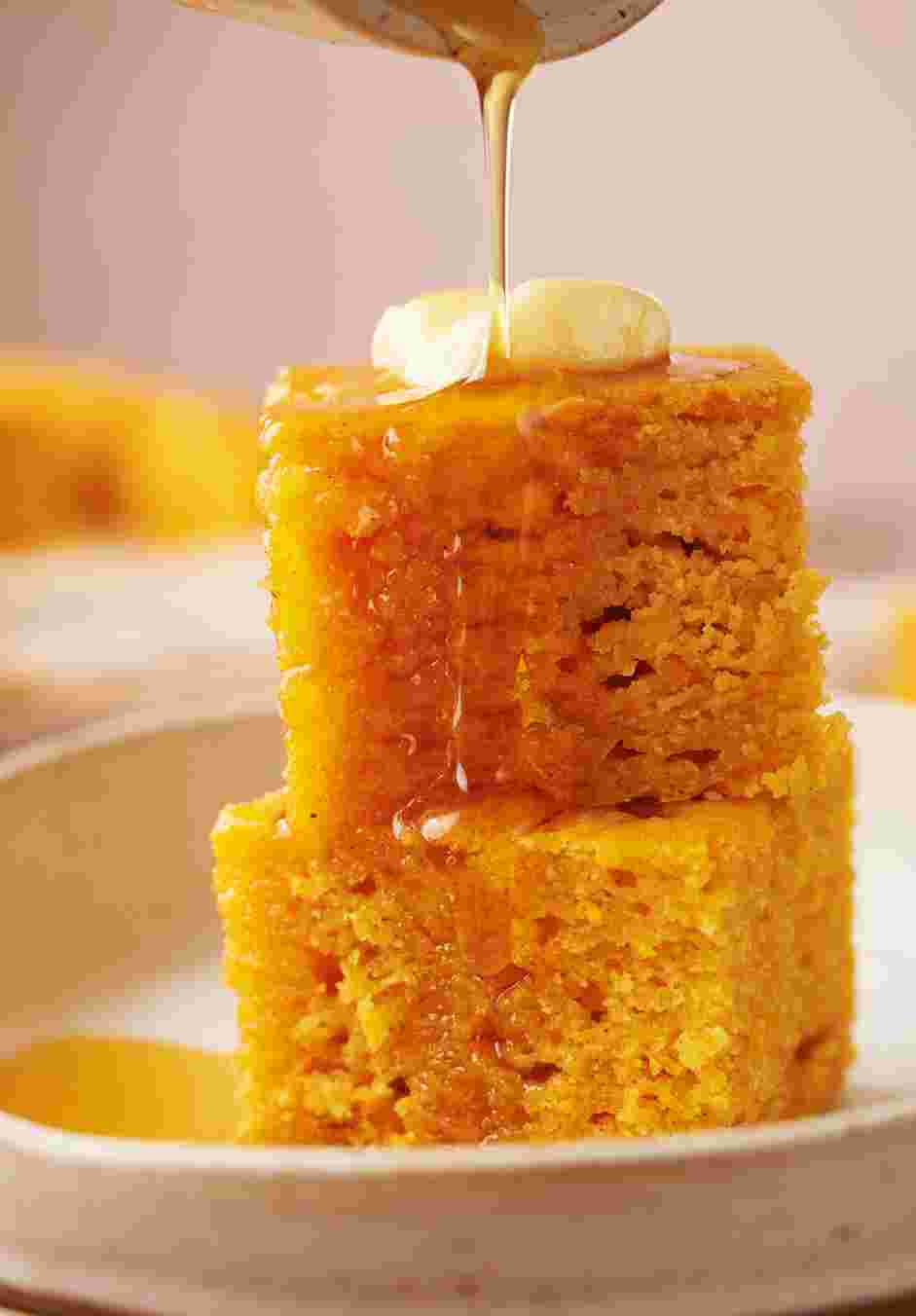 Sweet Potato Cornbread Recipe: Serve plain or slathered with butter and drizzled with honey.