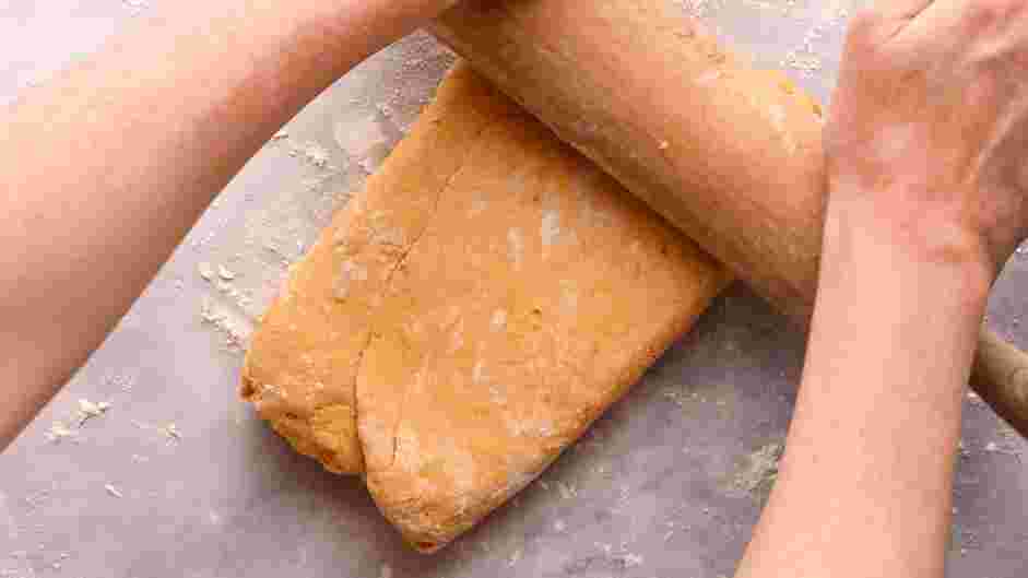 Sweet Potato Biscuits Recipe: Fold the dough into thirds, similar to folding a business letter.