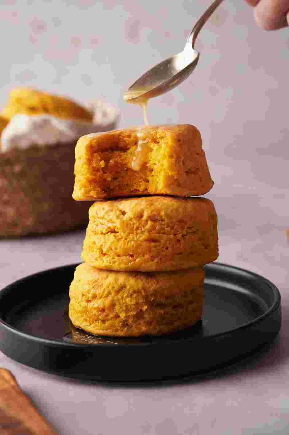 Sweet Potato Biscuits Recipe: Brush with the remaining melted butter.