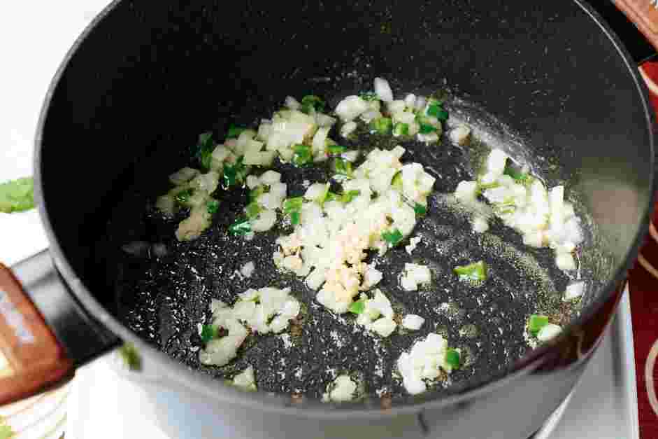 Black Bean Crunchwrap Supreme Recipe: Add the garlic and cook until fragrant, less than 1 minute.