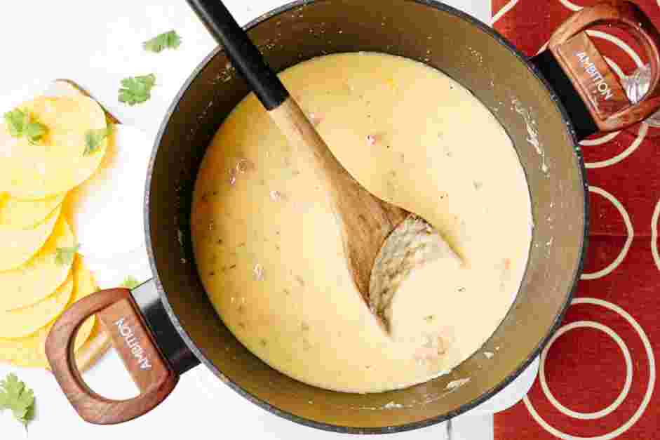 Black Bean Crunchwrap Supreme Recipe: Stir in the red salsa.