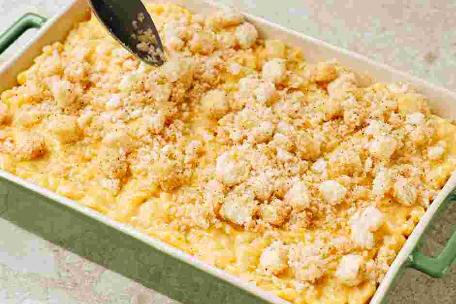 Butternut Squash Mac and Cheese Recipe: Transfer the butternut squash mac and cheese to a greased 9x13 casserole dish.