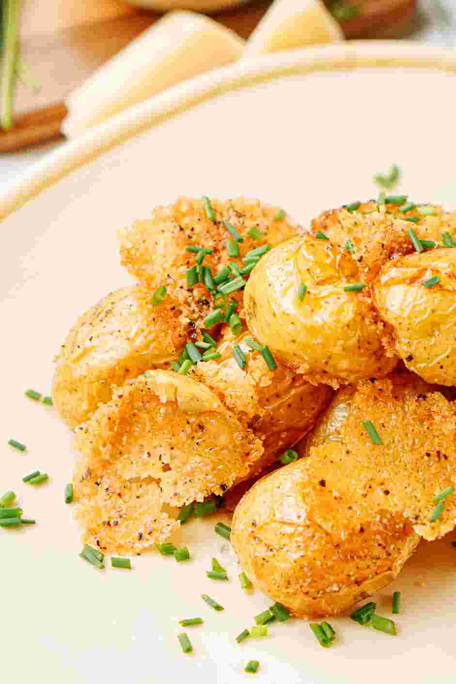 Parmesan Crusted Potatoes Recipe: Serve and enjoy!