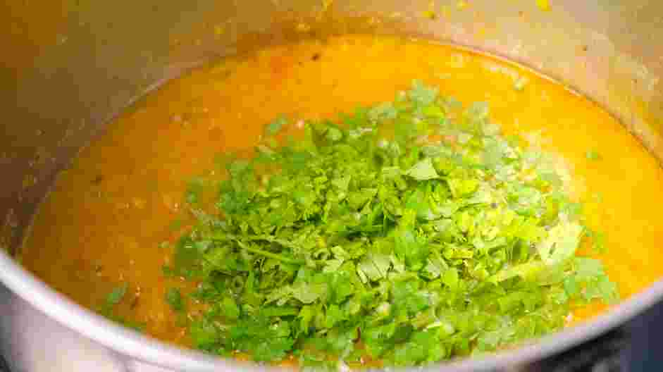 Dal Tadka Recipe: Turn the heat back to medium-high and cook the lentil mixture for 5-7 minutes for the flavors to meld.