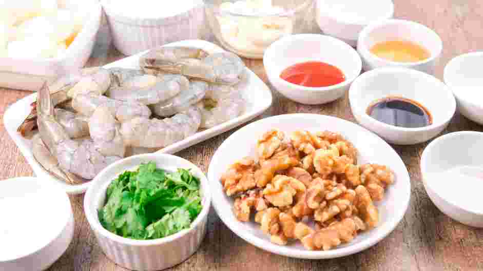 Honey Walnut Shrimp Recipe: Measure and prep all ingredients.