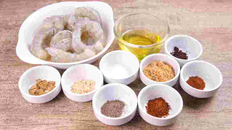 Blackened Shrimp Recipe: Measure and prep all ingredients.