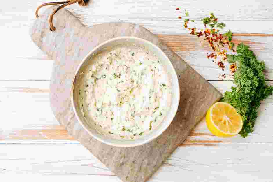 Garlic Parmesan Wings Recipe: Add the melted butter mixture and mix until combined.