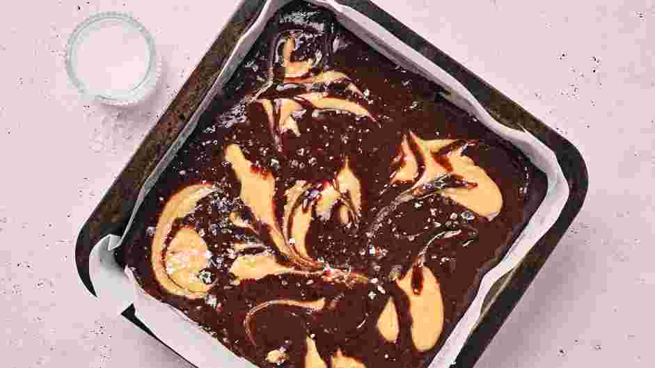 Caramel Brownies Recipe: Add dollops of the salted caramel to the brownie batter and use a spatula or toothpick to create swirls.