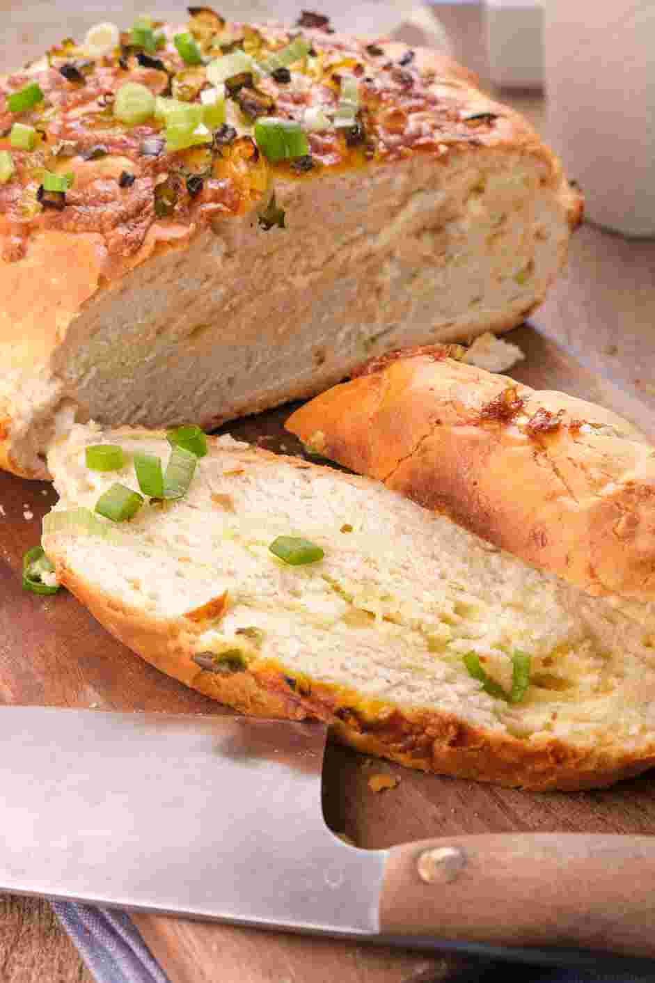 Jalapeno Cheddar Sourdough Bread Recipe: Let the bread cool completely, around 2 hours before slicing and serving.