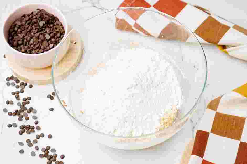 Cookie Croissant Recipe: Add the toasted all-purpose flour, baking soda and kosher salt.