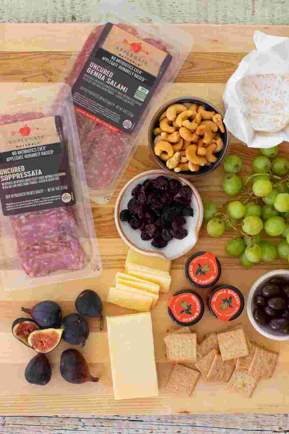 Mini Charcuterie Boxes Recipe: Gather and prep all ingredients for your mini charcuterie boxes.
