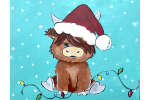 Festive Fluffy Cow