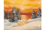 Golden Winter Landscape