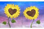 Dual Flower Canvases