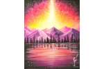 Galactic Glow Over the Mountains - Pearland