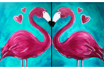 Kissing Flamingos