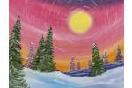 Sunrise Winter Trees