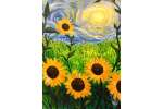Van Gogh Inspired Sunflower Painting