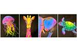 Neon Animals Glowing Bright