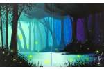 Magical Misty Firefly Forest