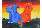 Bright Fire-Breathing Dragons