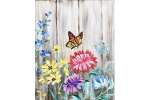 Butterfly in Blooming Garden