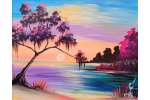 Tropical Sunset Lagoon Glow