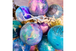 Swirled, Colorful Christmas Ornaments