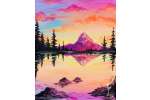Pastel Mountain Sunset